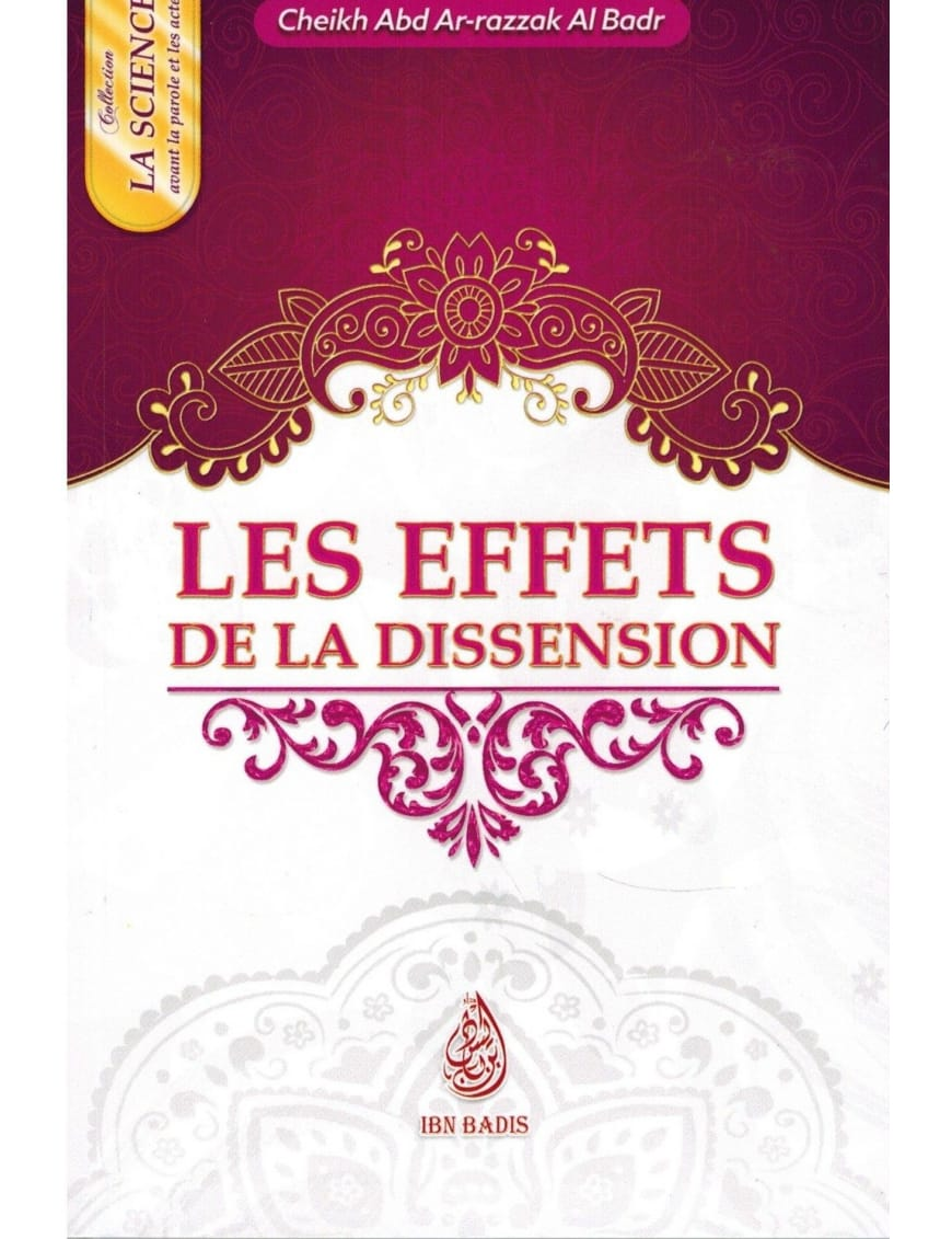 Les effets de la Dissension – MuslimLivres.be