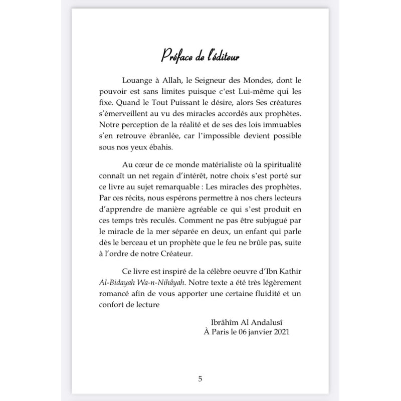 Les miracles des Prophètes | Éditions Al Imam