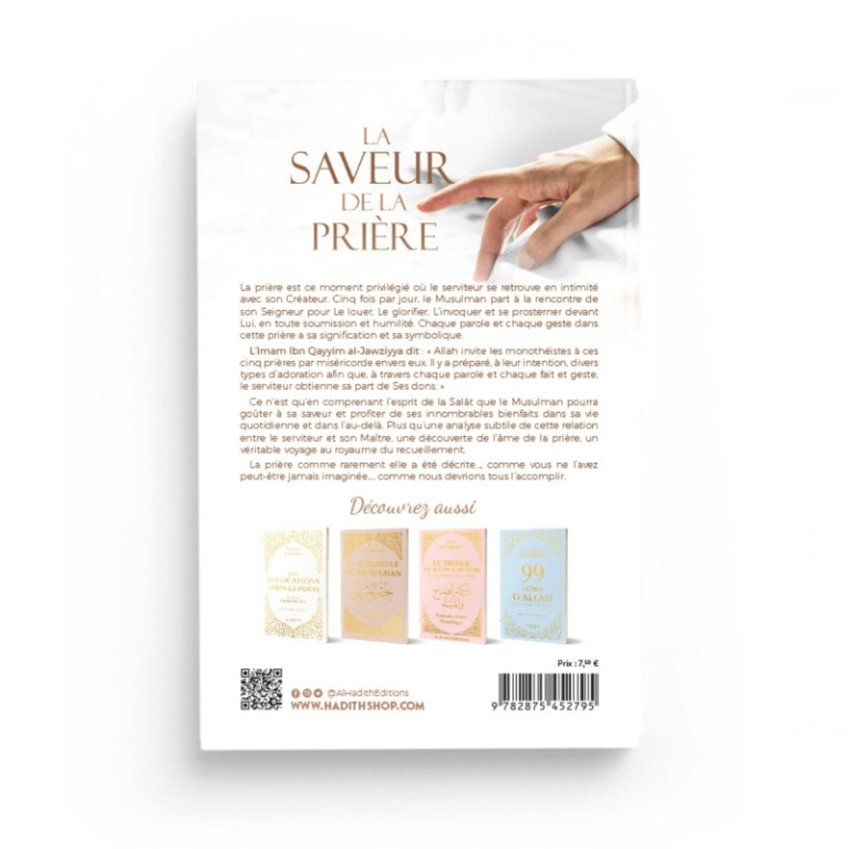 La saveur de la prière – Al-Hadith – couverture