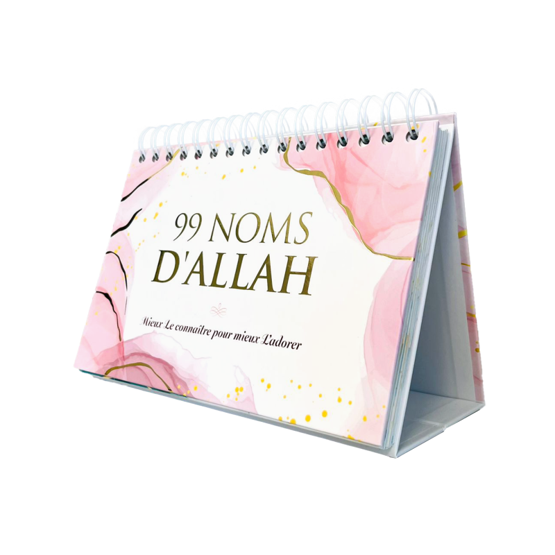 99 noms d'Allah - Mieux Le connaître pour mieux L'adorer - Calendrier chevalet ROSE