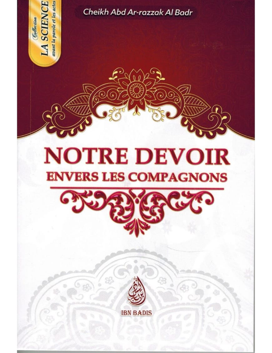 Notre devoir envers les Compagnons – MuslimLivres.be