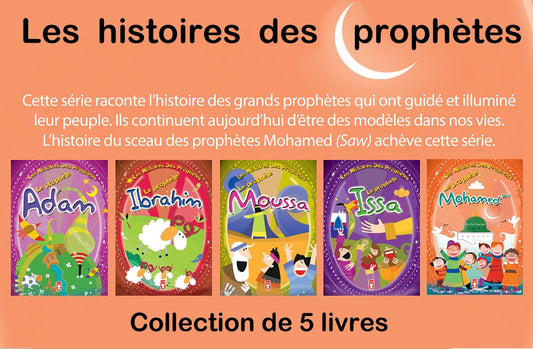 Pack 5 livres : Série Les Histoires des prophètes