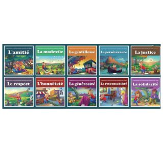 Pack N°1 de 10 livres : J'apprends la vertu et les bonnes manières avec Sâlah : 10 récits éducatifs sur les belles qualités